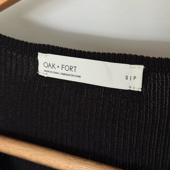 Oak + Fort Front Cutout Cardigan - Picture 2 of 4